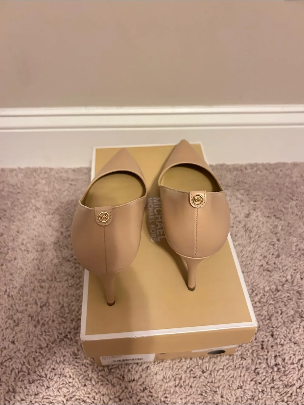 Michaels Blush Beige Pointed Toe Stiletto Pumps